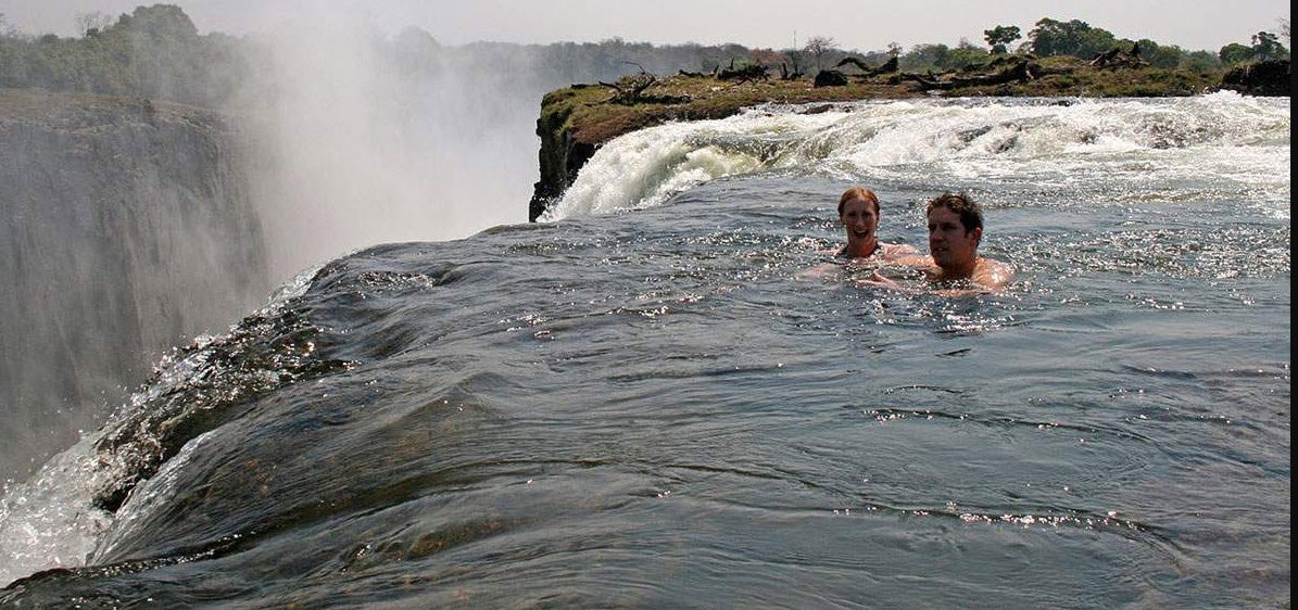 Devil&#039;s Pool, Livingstone, Victoria Falls Border, Zambia